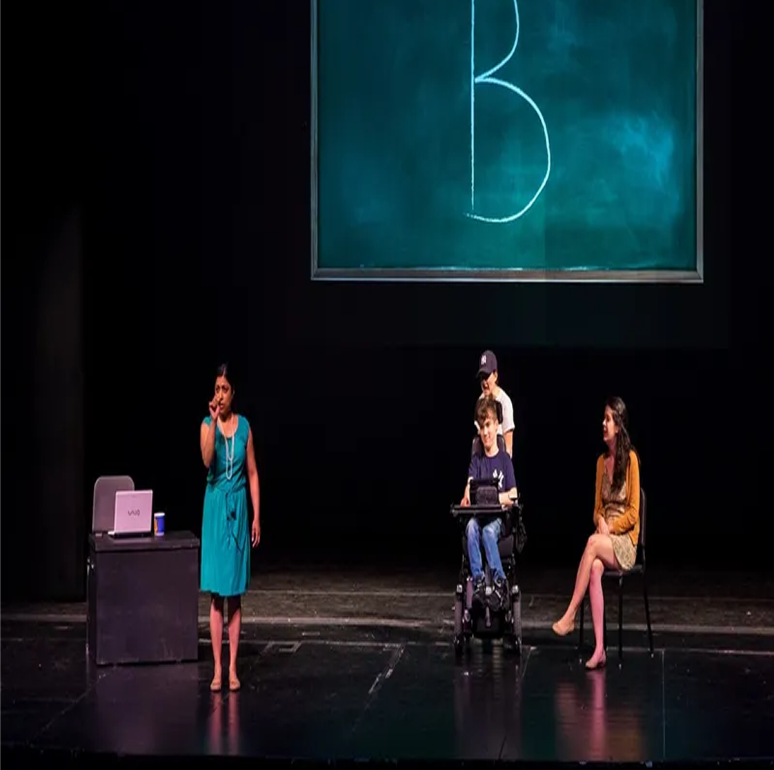 Diverse group performing on stage